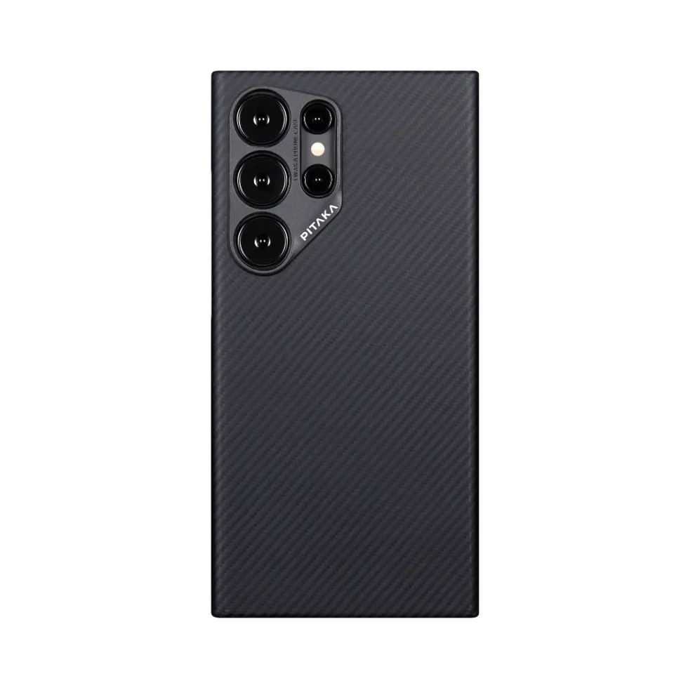 Pitaka MagEZ Case 4 Case-Less Thin Case for Galaxy S24 Ultra -Black (Twill)