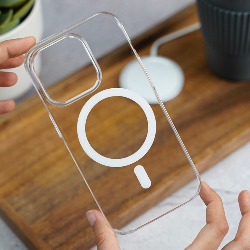 Anti Yellow Magsafe Crystal Clear HD Slim Case for iPhone