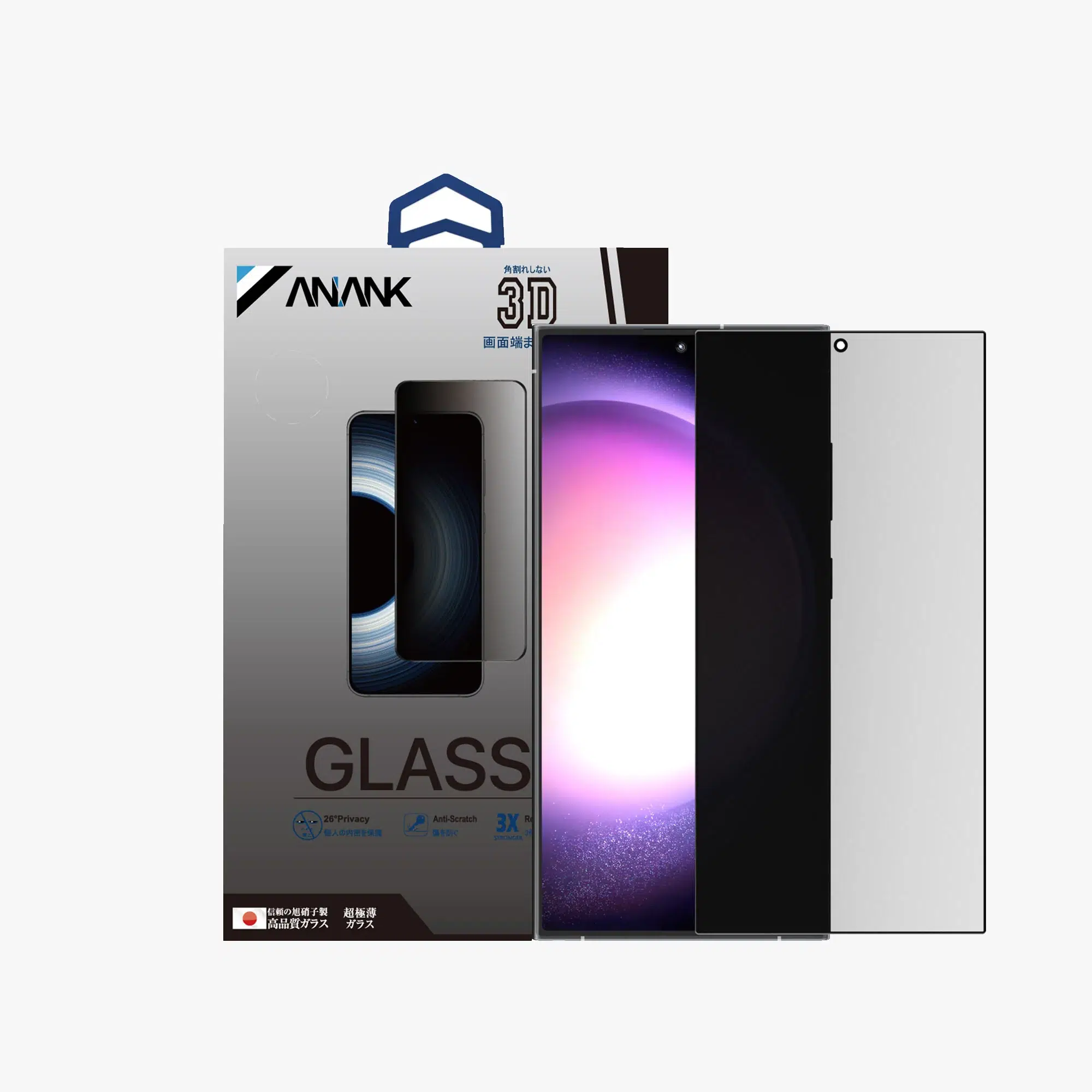 ANANK 2.5D PRIVACY SCREEN PROTECTOR GLASS FOR GALAXY S24 ULTRA