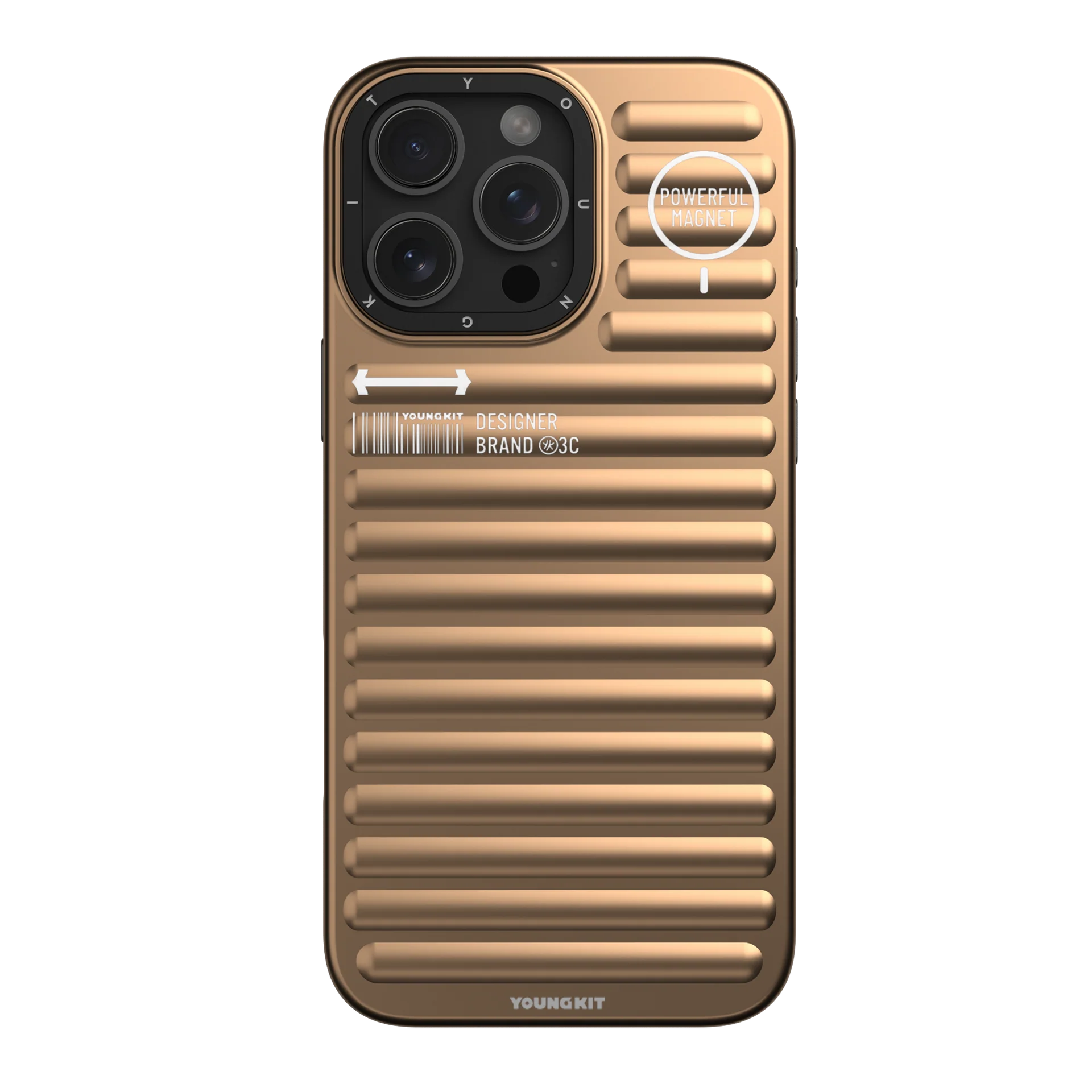 Youngkit True Color Luggage Inspired Case for 16 Pro Max