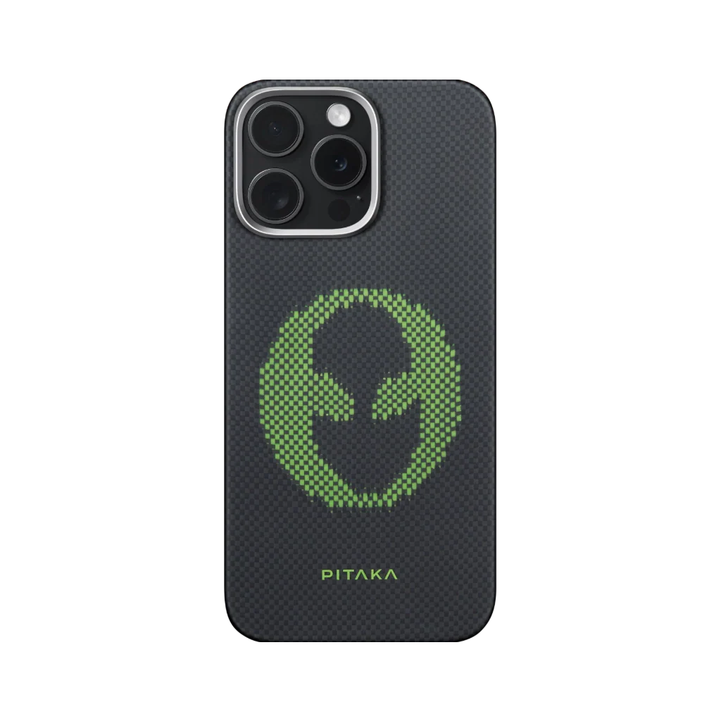 Pitaka Aries Collaborative Luminous Case Tactile Woven Case for iPhone 16 Pro Max