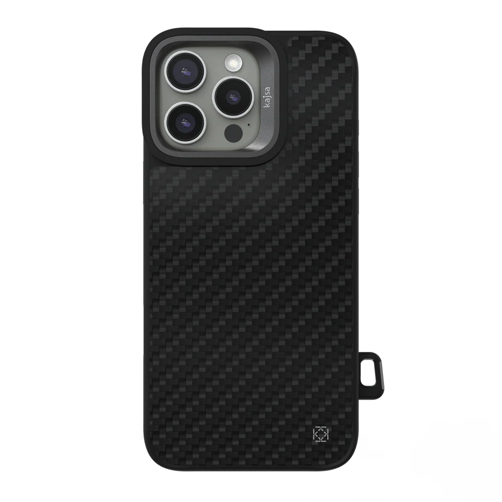 Kajsa Real Carbon Fibre Back Case for iPhone 16 Pro Max (MagSafe Compatible)