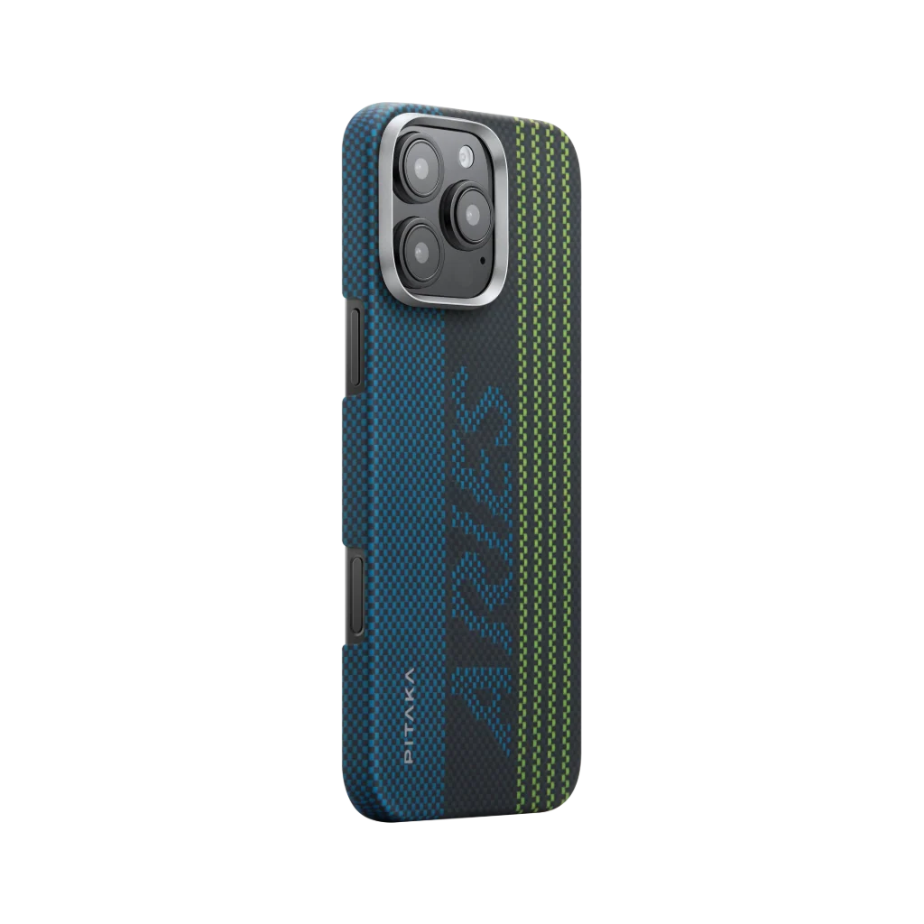 Pitaka Aries Collaborative Luminous Case Tactile Woven Case for iPhone 16 Pro Max