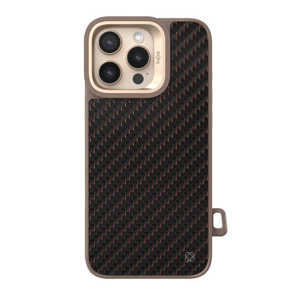 Kajsa Real Carbon Fibre Back Case for iPhone 16 Pro Max (MagSafe Compatible)