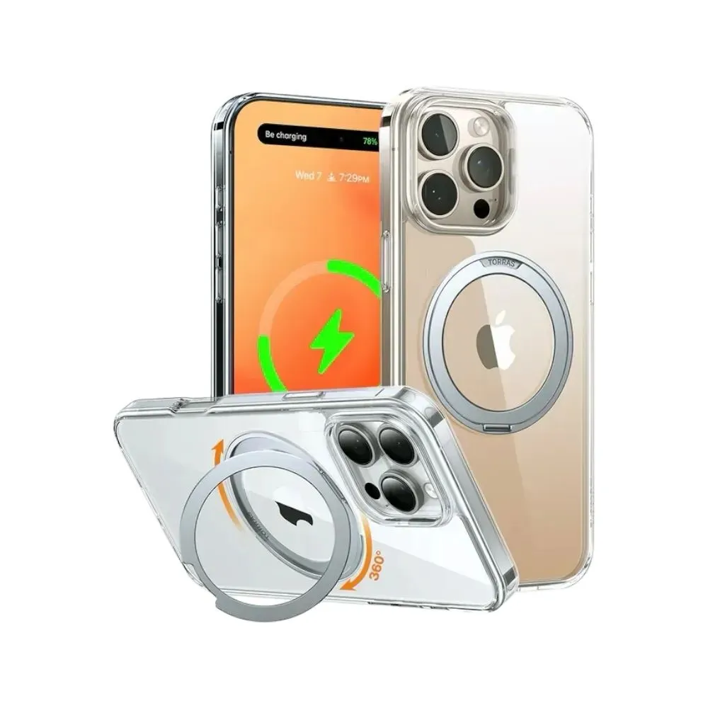 Torras Ostand 360° Rotating Magnetic Stand Case for iPhone 16 Pro max