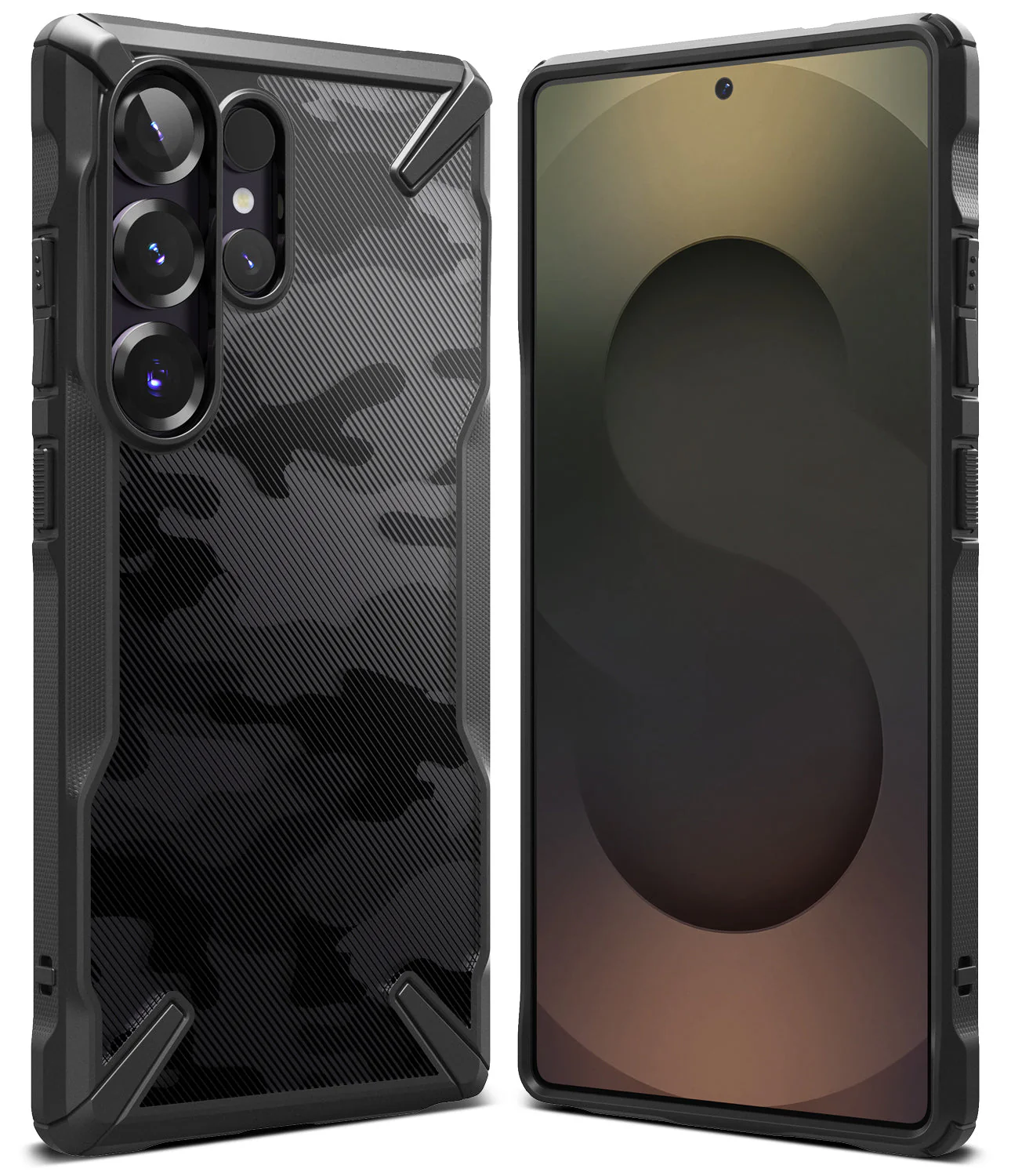 Ringke Camo Black Fusion X Shockproof Protective Cover Case for Samsung