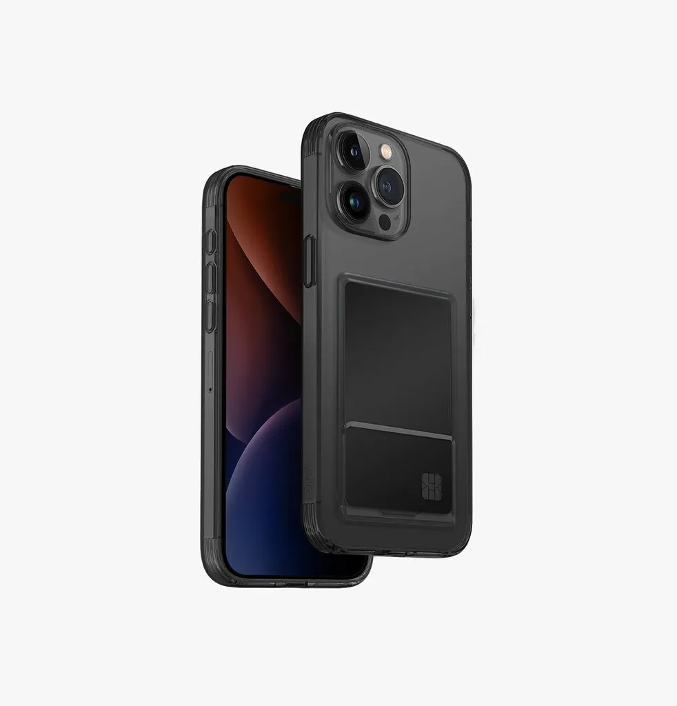 Uniq Air Fender ID Clear Case with Card Slot for iPhone 15 Pro / 15 Pro Max