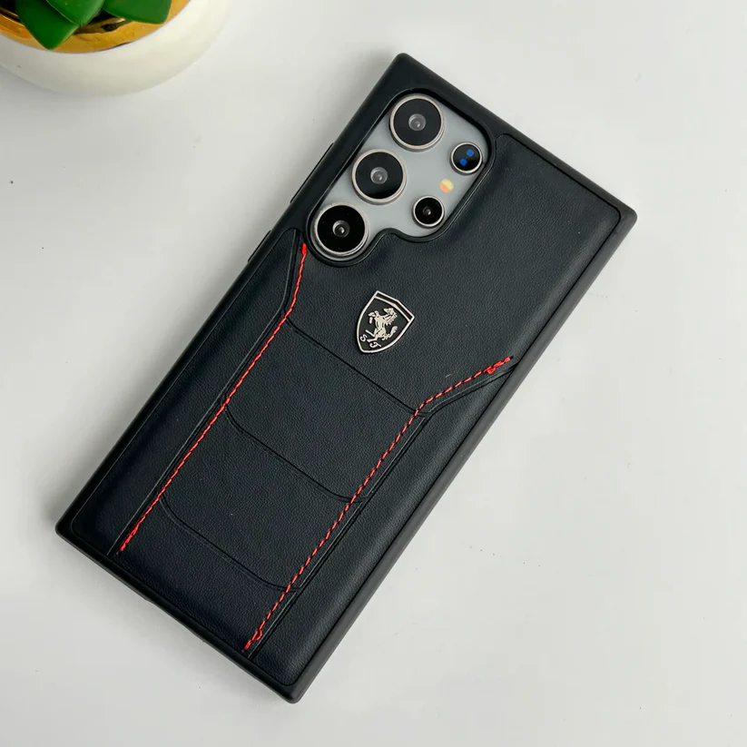Premium PU Leather Ferrari Case for Samsung