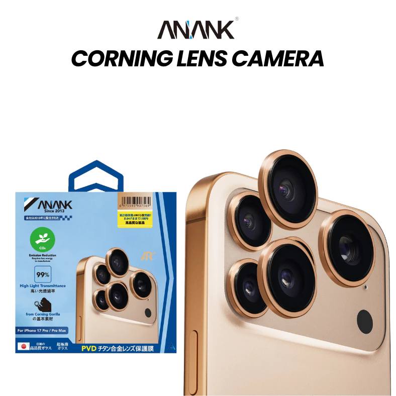 Anank Camara lens Glass Protector For iPhone 17 Pro /17 Pro Max