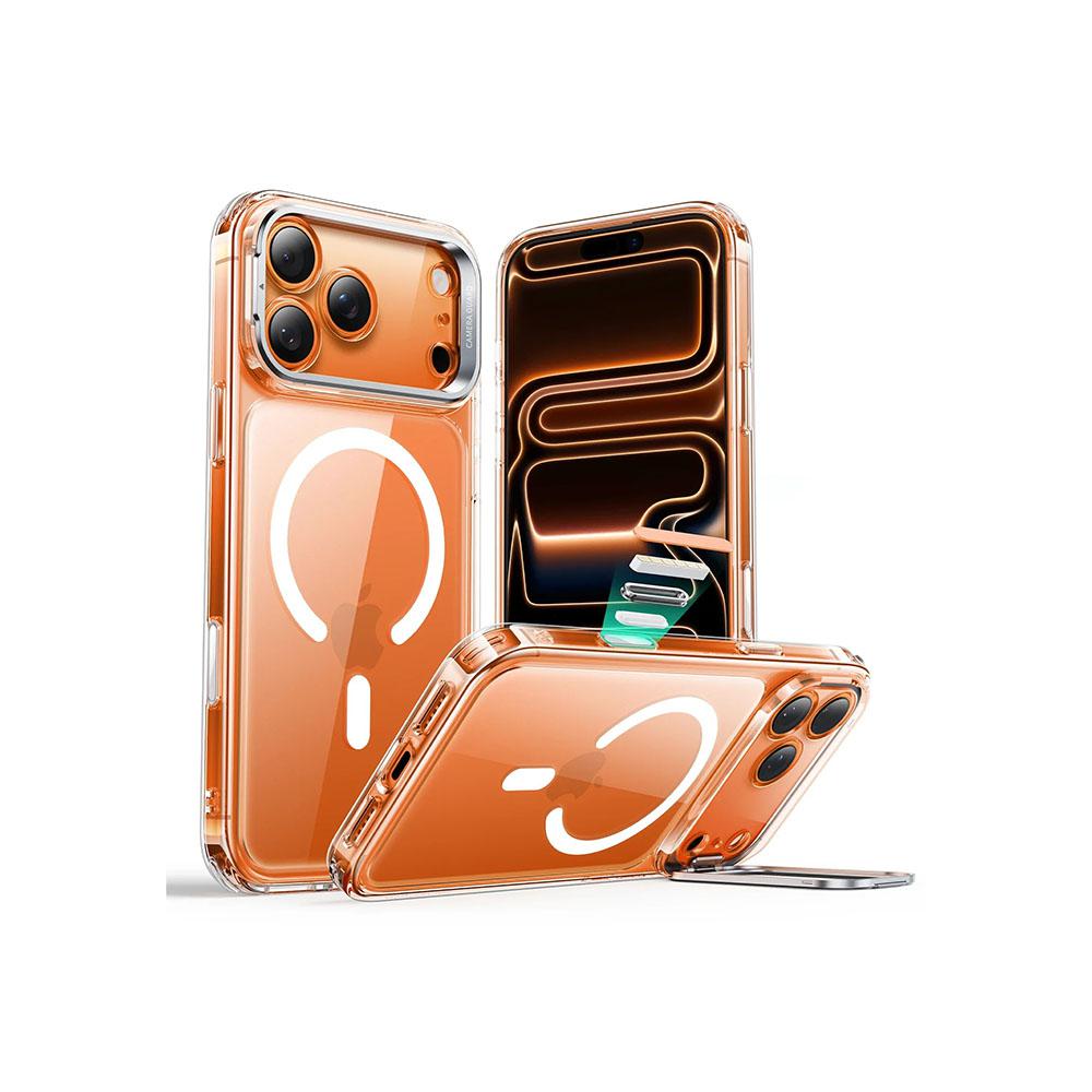 ESR Clear Classic Stash Stand Case with Camera Control Button for iPhone 17 series.