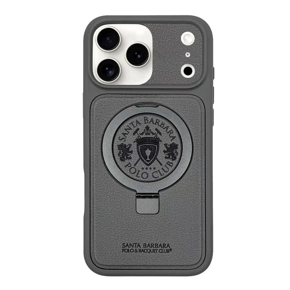 iPhone 17 Pro Max Genuine Leather Original Santa Barbara Polo Club Primo Series Case with Magsafe