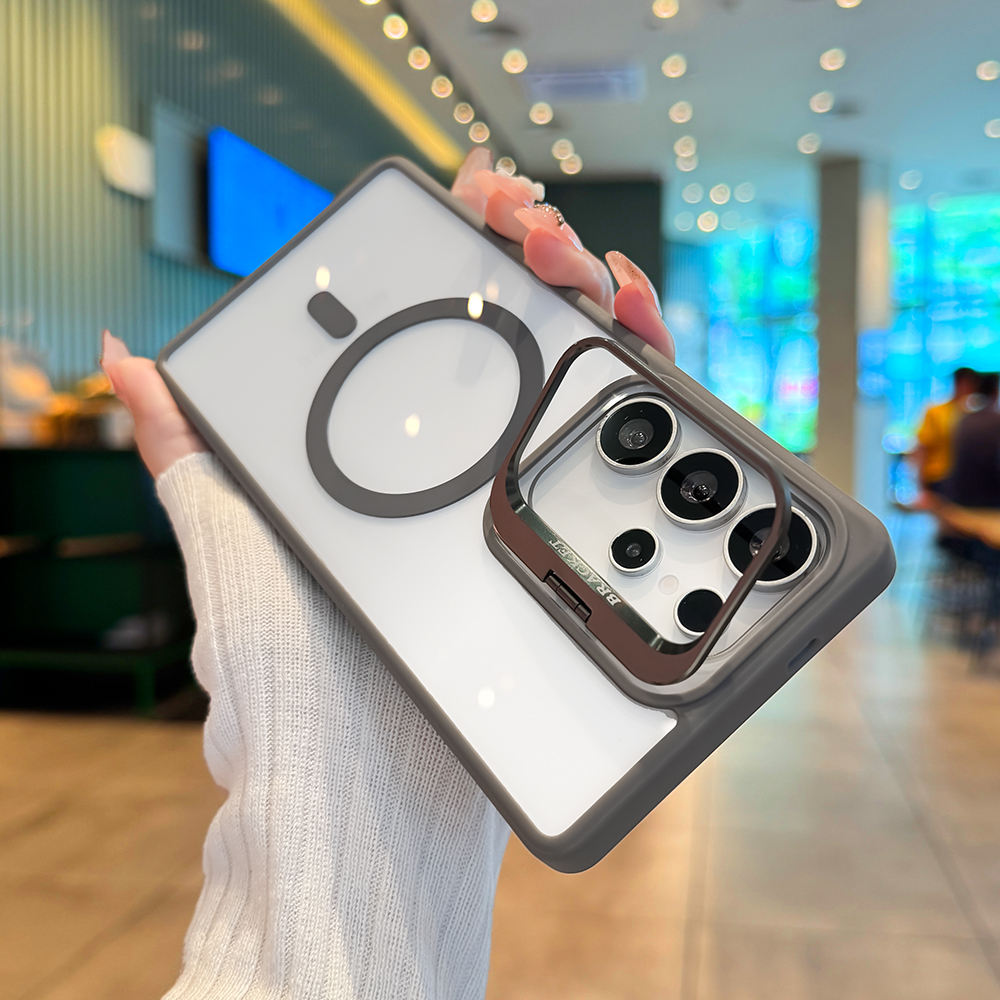 Acrylic Transparent Metal Camera Stand with Camera Lens Magnetic Cover