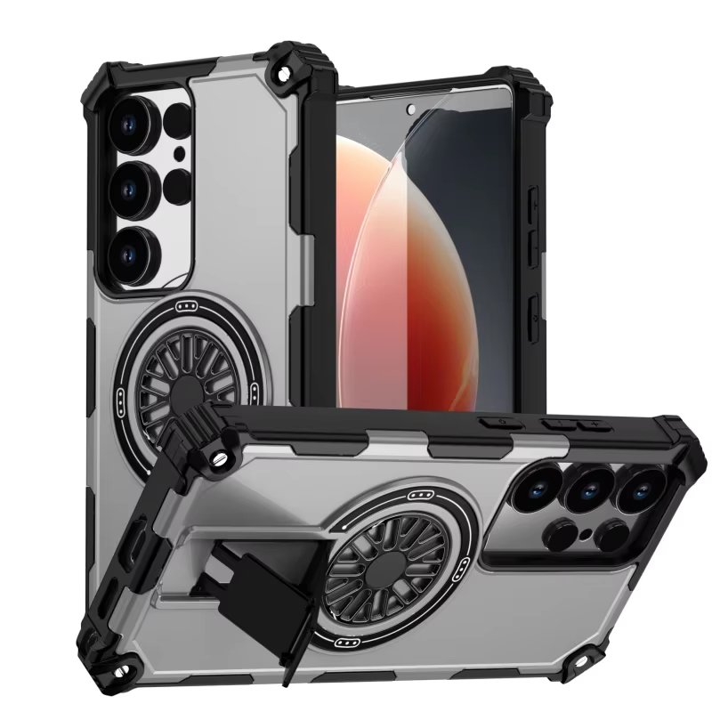 High Quality Armor Matte Magnetic Phone Case for Samsung