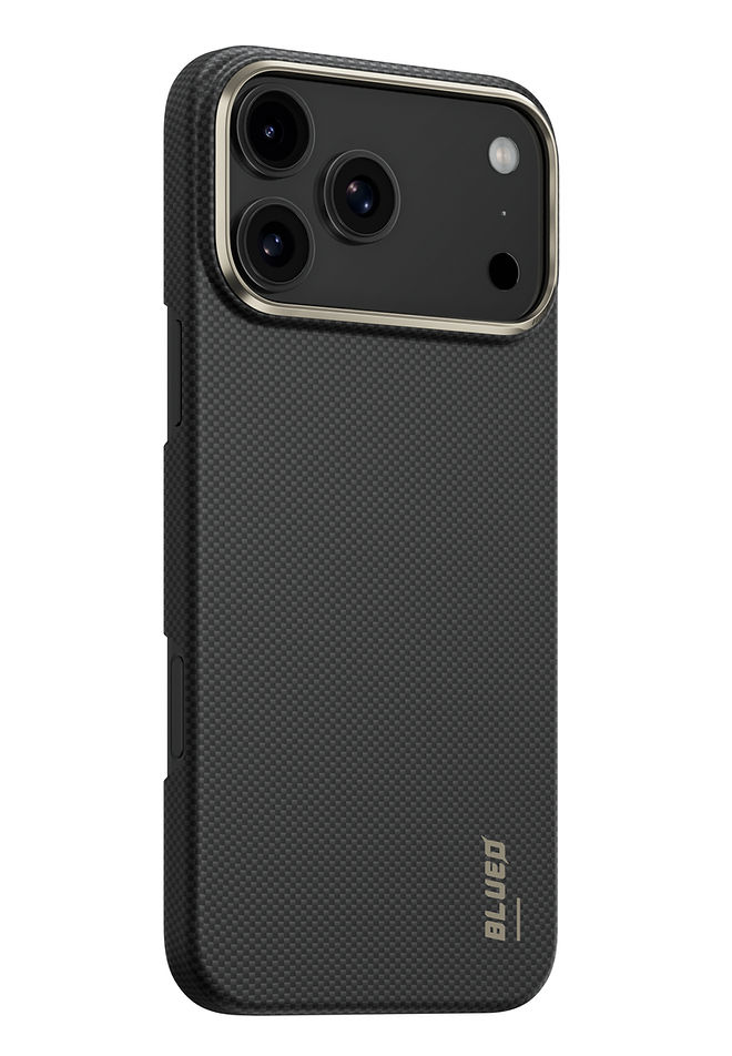 Blueo Air Aramid Fiber Case 600D Magnetic For iPhone 17 Pro Max Black