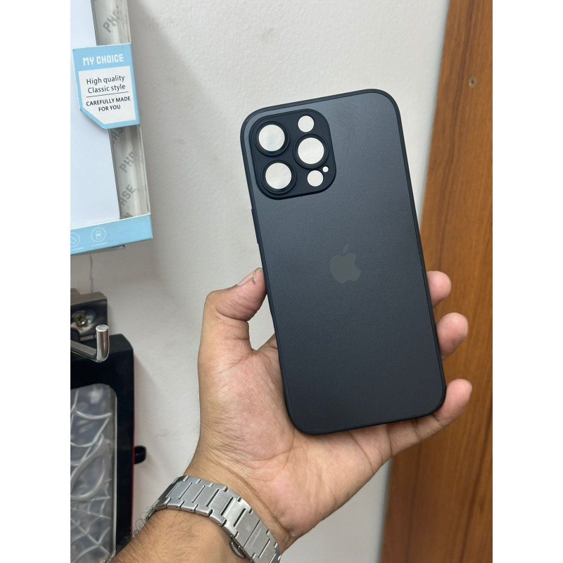 Premium AG Non-Breakable Glass Case For iPhone 11 to 17 Pro Max