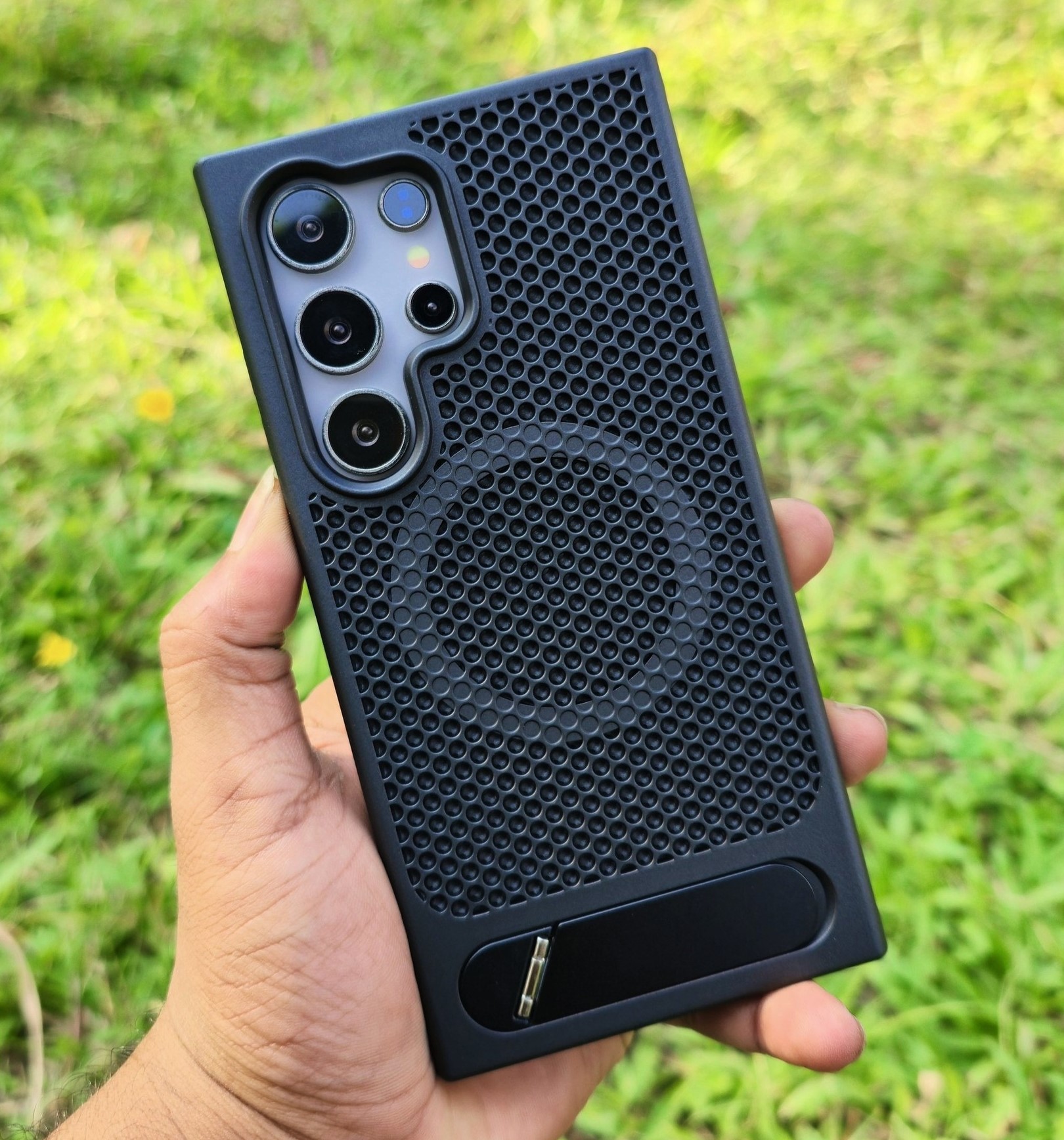 HoneyCome Mash Colling Magsafe Shockproof Kickstand Case For Samsung