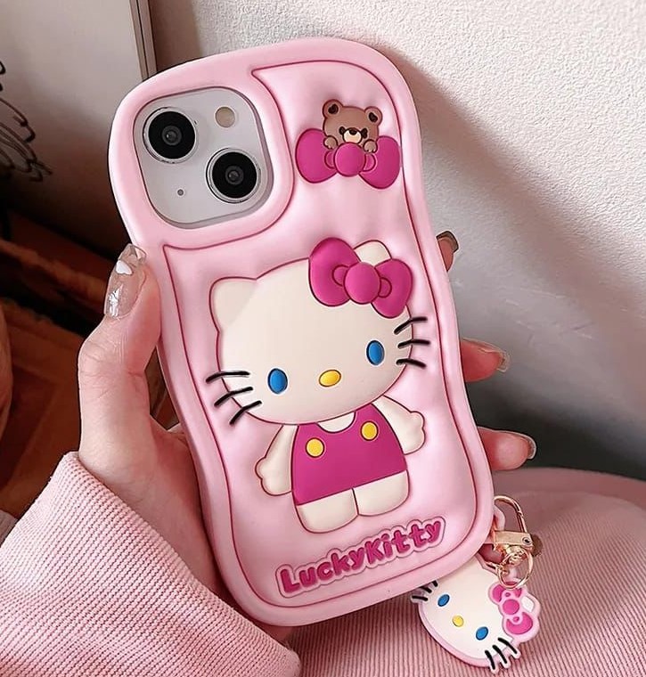 Lucky Kitty Premium 3D Soft Case for iPhone